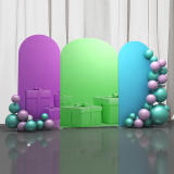 Event Wedding Backdrop Decoration custom background with logo for Party Wedding use