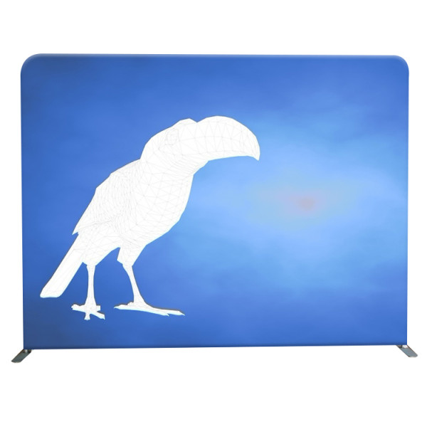 Straight Aluminum Frame Exhibition wave Tension Fabric Backdrop