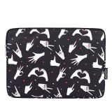 Laptop Sleeve 14inch Flower Printing Shock Resistant Notebook Protective Bag Carrying Case Compatible for 2020 MacBook 16inch
