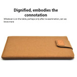 wool felt Leather Laptop Sleeve Bags 17 inch computer bag for Macbook