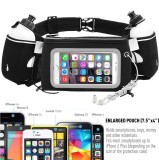 Hot sale reflection waist bags runners waterproof phone bag belt bumbag sports men women running belt with water bottle