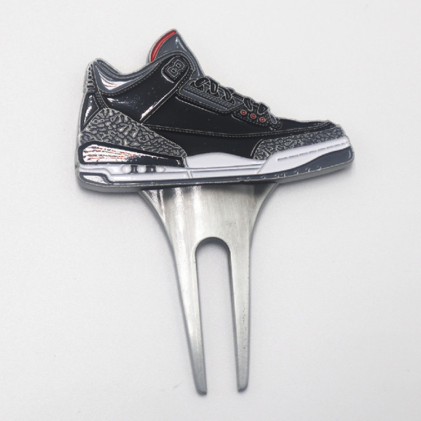 Golf Maker Logo Cheap Metal Custom Logo Golf AccessoryGolf Divot Tool Sneakers Pattern