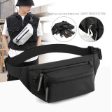 New 2020 fashion custom logo leather sports fanny pack outdoor waterproof waist bag for man and woman