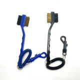 Wholesale Customize Golf Club Cleaning Brush With Hook And Rubber Band
