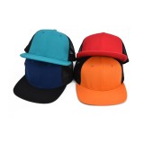 cheap fashion contrast color wholesale custom ventilate trucker hat with plain