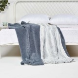 Microfiber Sherpa  Fleece Blanket Throw Size Super Soft Cozy Luxury Bed Blanket 2 Layer