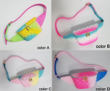 2020 New Fashion Wholesale Lady Colorful Running Belt Bags Pvc Jelly Rainbow Fanny Pack Waist Bag For Women