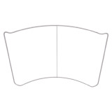 wholesale curved aluminum advertising background standee display fabric photobooth backdrop for studio photography