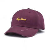 custom hats with custom logo distressed baseball cap for men