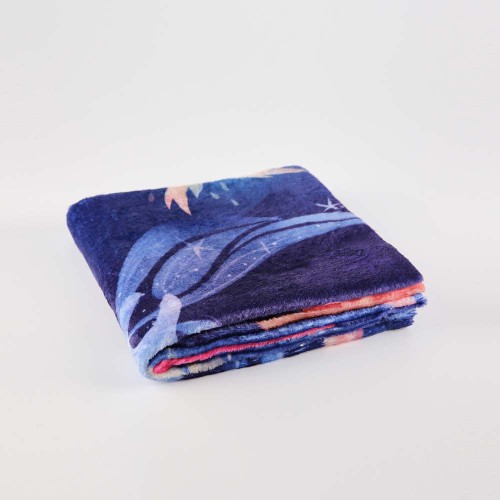 Wholesale Fluffy Flannel Fleece Custom Printed Design Bed Throw Blankets 60x80 inch