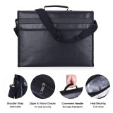 Fireproof and Waterproof Document Bag Fire Proof Safe Box for Important Document Organizer Storage Messenger Bag Briefcase