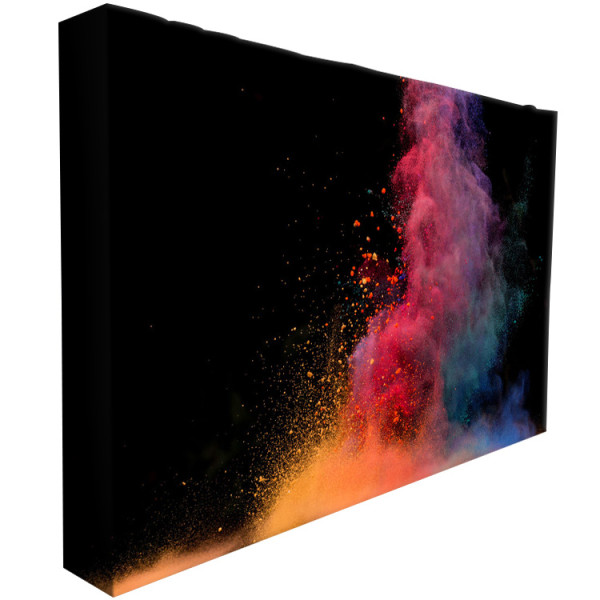 Trade Show portable 4*3 custom size top pop up curved fabric display backdrop