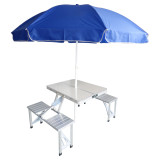 Easy Carry Adjustable Craft Aluminium Camping Utility Folding Table Picnic Table Set