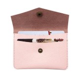 Brown Color Slim Thin Pocket Genuine Leather Card Holder Bag