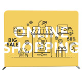 Trade show studio backdrop 10ft 10*10 straight tension fabric wall tv backdrop design modular wall exhibition