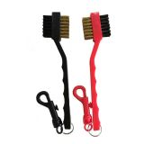 Wholesale Golf Club Brass Bristles Brush Cleaning Tool