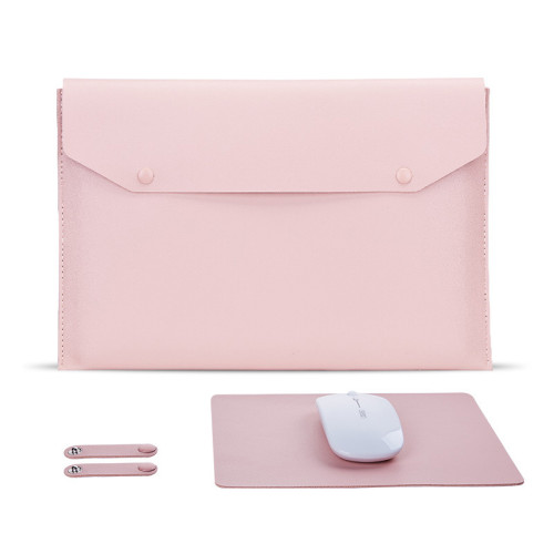 Custom PU Leather Computer Laptop Bag Laptop Sleeve Compatible 12 13.3 15.6 16 Inch Mac Book Air/Pro