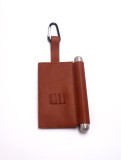 Golf Ciggar Holder With Tee And Divot Tool Factory Wholesale Luxury Golf Tee Holder PU Gift Hook to Golf Bag Belt Clip