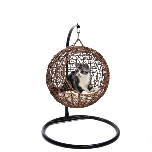 Artical Rattan Kitty Hanging Furniture Chair Elegance Modern Cat Hammock Bed
