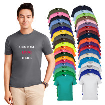 Promotional T Shirt 100% Cotton Tee Shirts Stylish O-neck T-shirt for Company Employees China Custom Printing Logo T Shirts