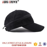 High Quality Custom Zipper Baseball Cap Wholesale
