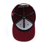 Brand quality mens 3d embroidery logo 6 panel baseball cap custom