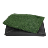 Indoor 3-Piece Puppy Pee Relief Pet Toilet Non-Toxic Synthetic Grass Mat Dog Potty Pad