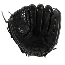 Customized Size Black Baseball Glove Kip Leather