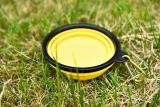 Whosale puppy foldable silicone pet bowls feeder,custom pet travel bowl