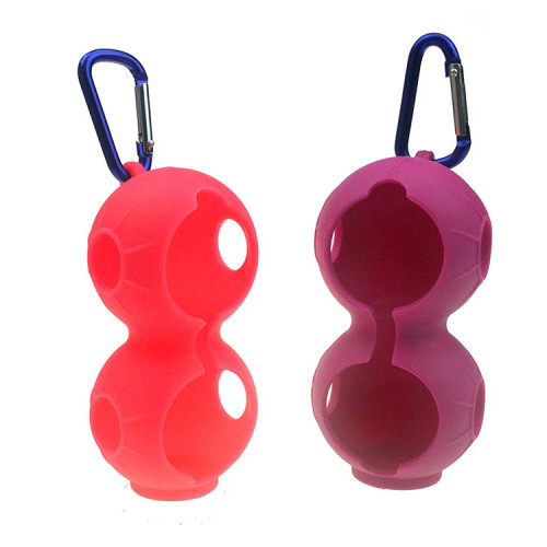 Hot Selling Silicone Golf Ball Holder With Aluminum Hook