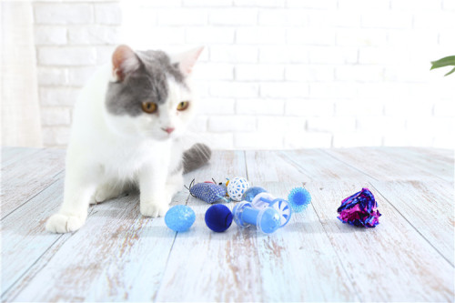 cheap colorful funny mouse cute cat toy set