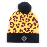 Oem jacquard knit pom oversize beanie cap