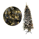 Miniature Blue Real Lights Glass Christmas Trees