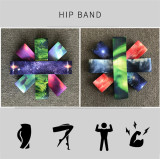 Custom Logo Exercise Workout Hip Circle Bands Stretch Custom Resistance Hip Band Fabric