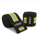Customized Color Adjustable Long Knee Squat Straps for Compression Weightlifting cross training Knee Staps Wraps