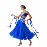 B-19386 High-end new national ballroom dance dress performance used clothes ballroom dress competition for sale
