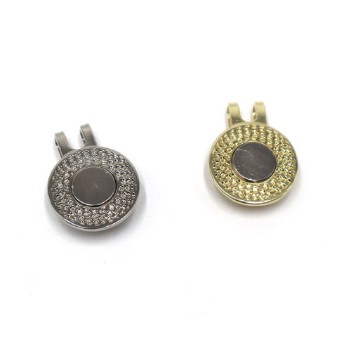 High Quality Holding Ball Marker Steel Golf Magnetic Hat Clip