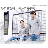 Mens Performance Polo Shirts 220GSM Custom Logo Long Sleeve Polo Shirt With Your Design Mens Cotton Polo Shirts