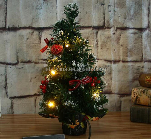 Christmas Home Decoration mini Artificial Table lights Christmas Tree