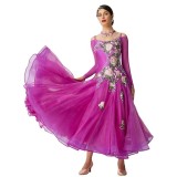 B-2047 High-end new ballroom dance competition dresses modern waltz tango dance dress elegant latin dance dress for sale