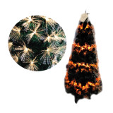 Commercial Plastic Prelit Yellowe Led Lighting PVC PET PE Christmas Tree With Decoration