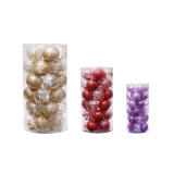 4  Christmas Ball Ornaments Set Rose Gold Shatterproof Christmas Decorations Tree Balls For Xmas Trees
