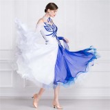 B-18417 Hot Sale Competition Ballroom Gown Custom High Quality American Smooth Ballroom Competition Dress For Adults
