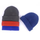 Skully hat beanie Pattern Wholesale Custom winter hat knit beanie