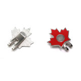 High Quality Maple Leaf Shaped Steel Magnetic Golf Hat Clip