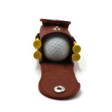 Accessories Golf Ball and Tees Holder Leather Golf Ball Pouch
