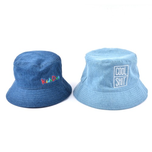 New Arrival Custom Denim Jean Fashion Embroidery Bucket Hat/your own design Bucket Hat