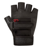 Customized Logo Design High Quality Half finger Leather Fitness Exercise Gloves