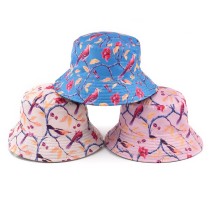 women summer sun hat headgear stylish designer custom print bucket caps