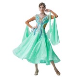 B-19437 High-end tailor made competition ballroom latin dance dress women dress for ballroom dancing for children
